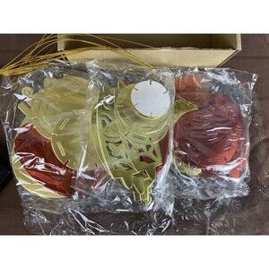 12 pcs Cardboard Christmas Tree Holiday Ornaments DIY Paper Lantern kit